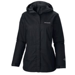 Columbia omnitech waterproof breathable hooded zip front jacket